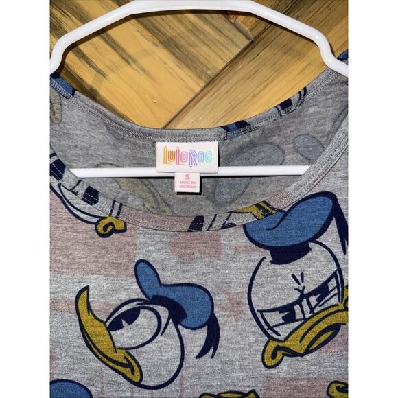LULAROE SMALL DISNEY IRMA TUNIC TOP • DONALD DUCK • HIGH-LOW HEM • KNIT JERSEY - Picture 3 of 5
